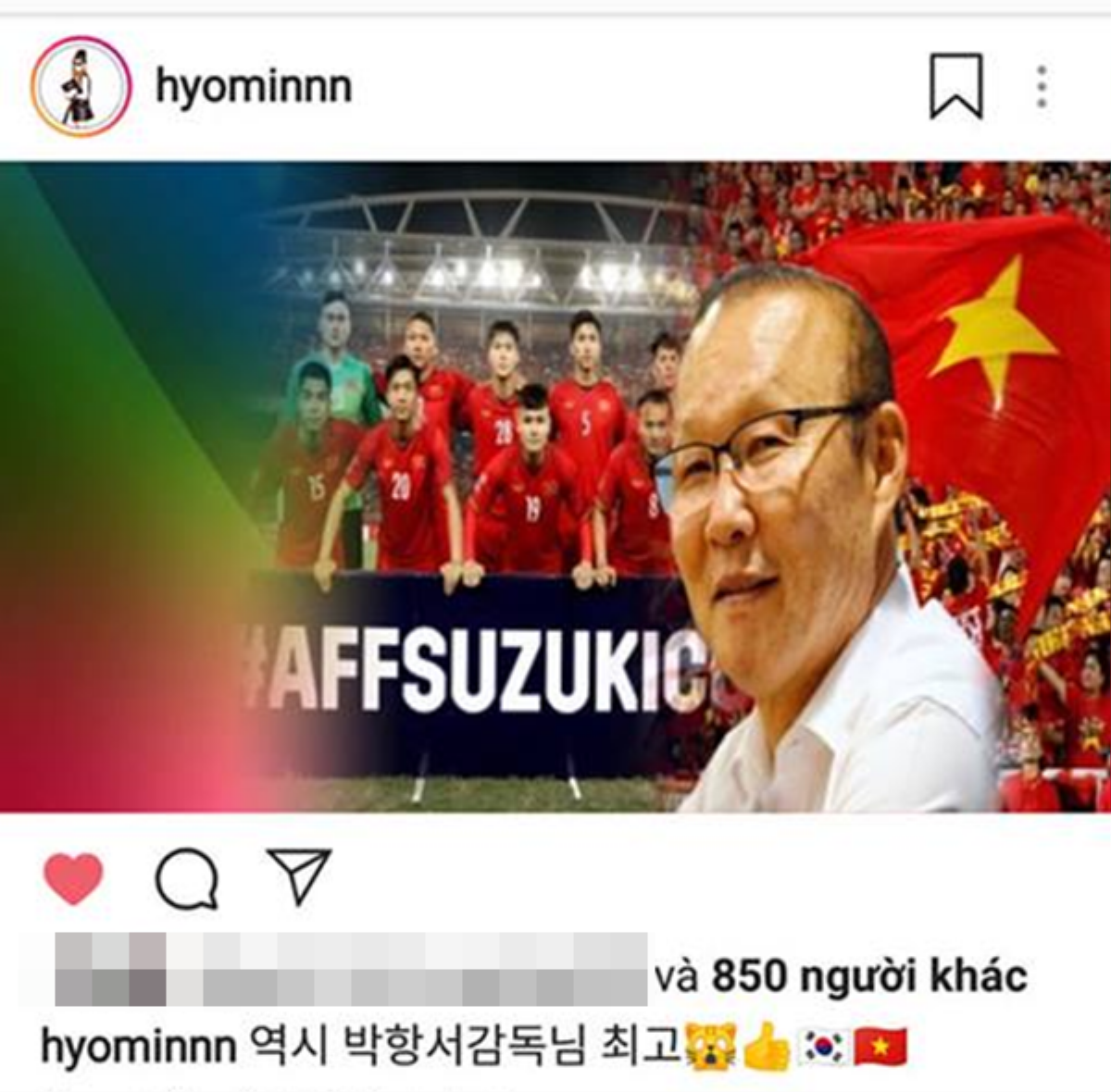 Hyomin (T-ara) hóa fan cứng, vừa 'thêm nhiệt' cổ vũ đội tuyển Việt Nam tại AFF Cup 2018 Ảnh 1