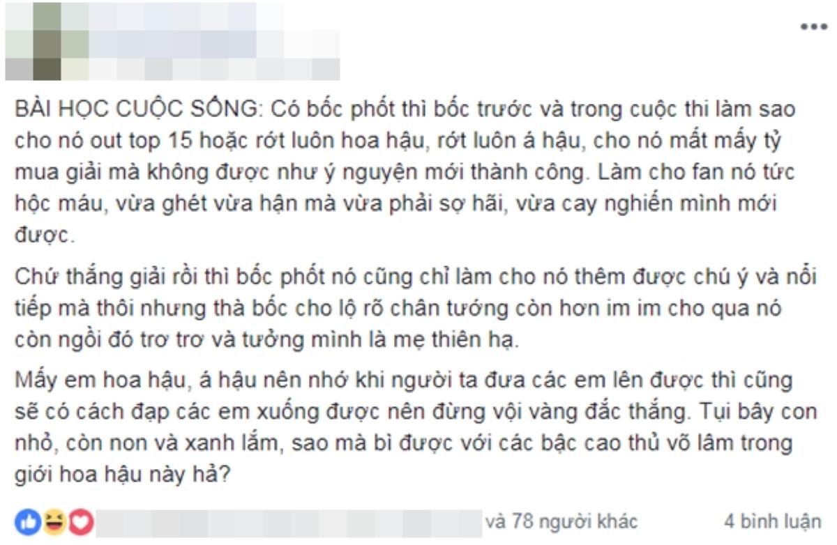 Người bị nghi hãm hại Minh Tú dạy đời cách 'bốc phốt': 'Phải làm cho nó rớt luôn hoa hậu, á hậu' Ảnh 1