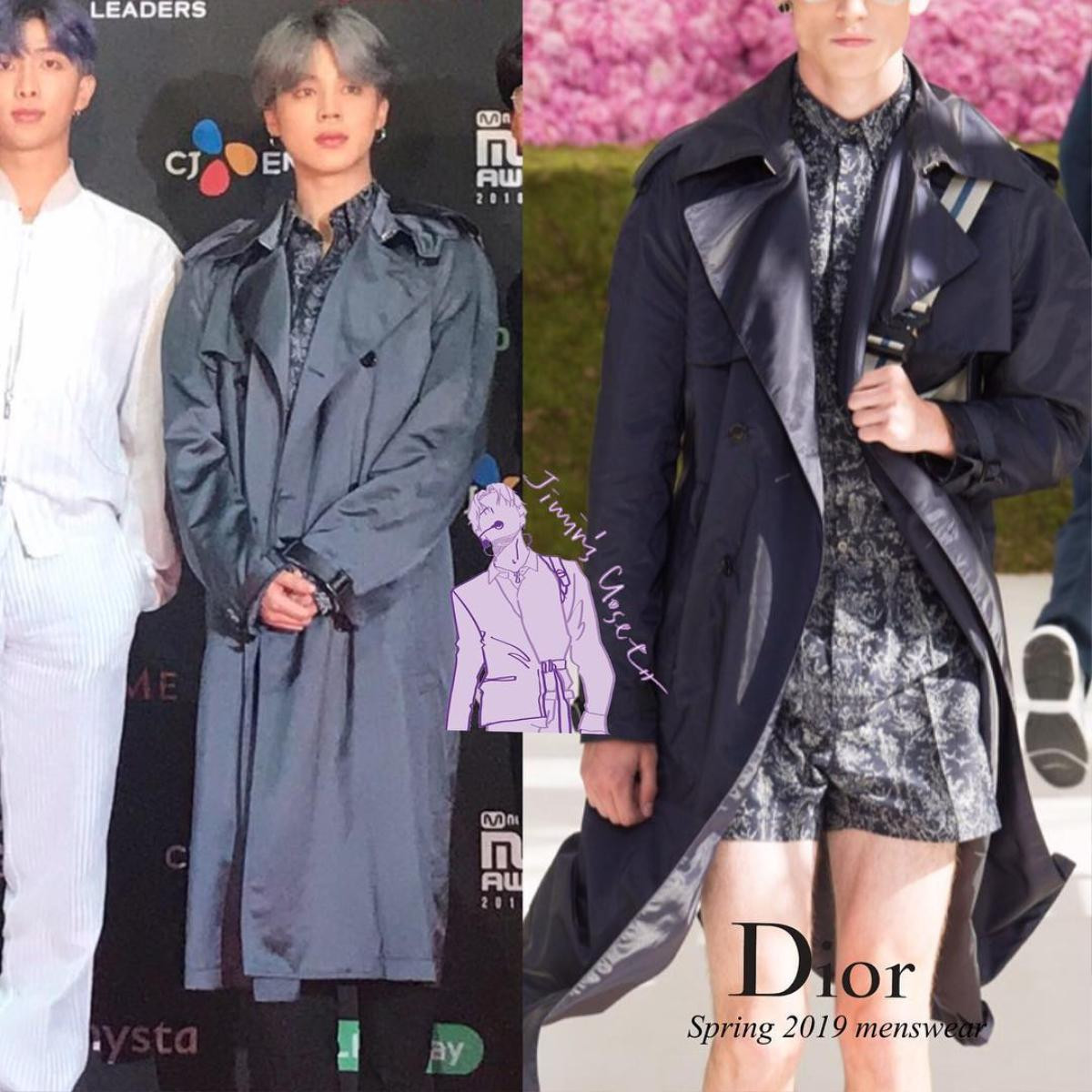 BTS đồng loạt diện nguyên bộ sưu tập của Dior càn quét thảm đỏ MAMA 2018 Ảnh 6