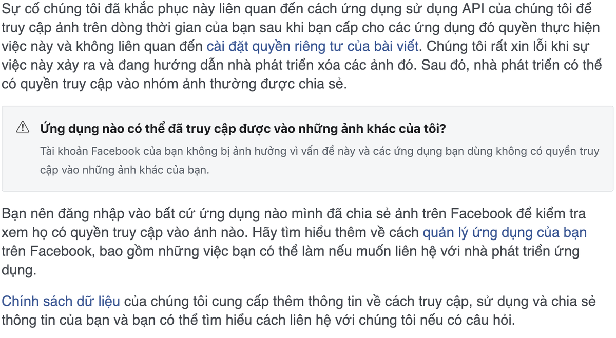 Hướng dẫn kiểm tra xem bạn có bị lộ ảnh riêng tư trong lùm xùm mới đây của Facebook hay không Ảnh 1