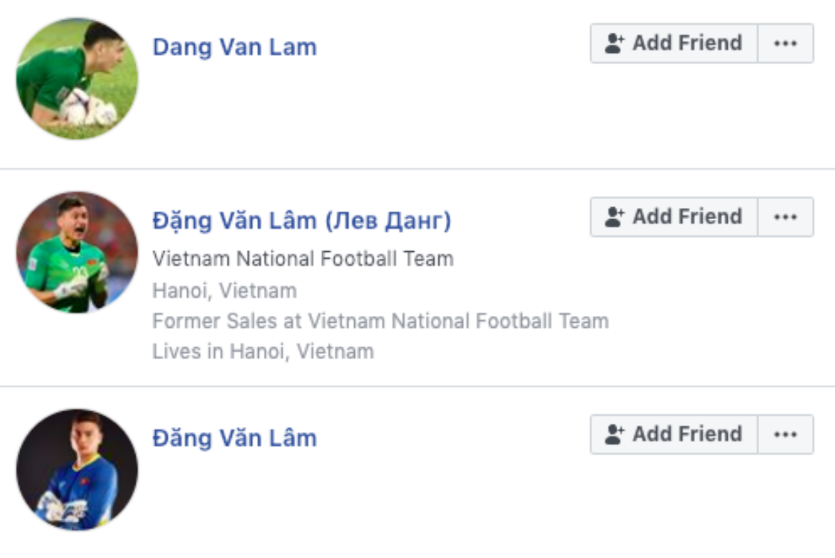 Gây sốt sau AFF Cup, Facebook cá nhân của Đặng Văn Lâm vẫn chưa được gắn dấu tick xanh xác thực Ảnh 2