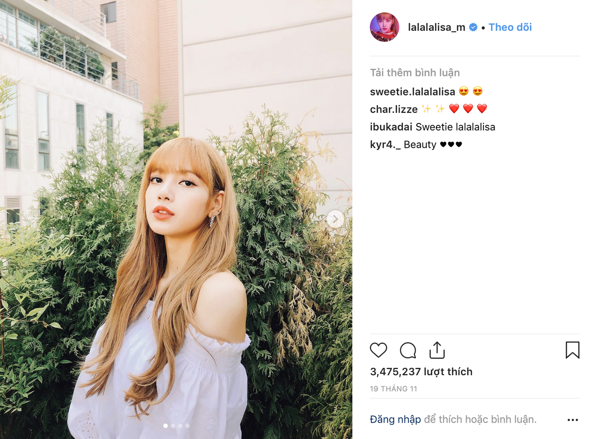 Lisa (BlackPink) vượt mặt cặp đôi Song - Song để trở thành sao xứ Hàn có ảnh nhiều like nhất Instagram Ảnh 4