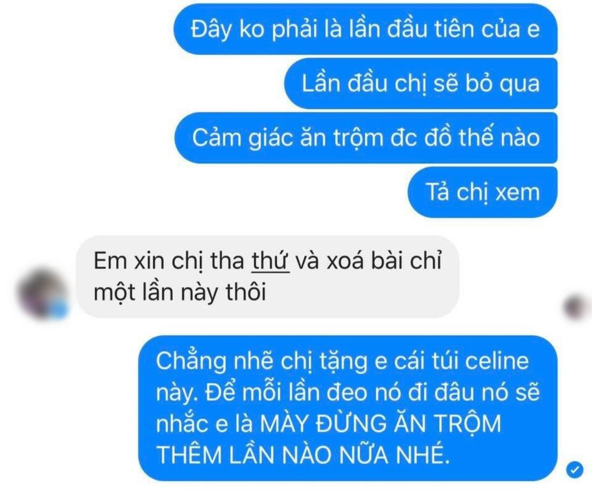 Cô gái xinh đẹp van xin chủ shop tha thứ vì trót lấy trộm túi Celine hàng hiệu Ảnh 3