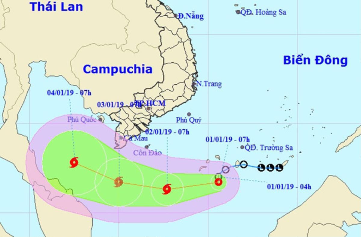 Áp thấp nhiệt đới mạnh lên thành bão, tiến gần đến mũi Cà Mau Ảnh 1