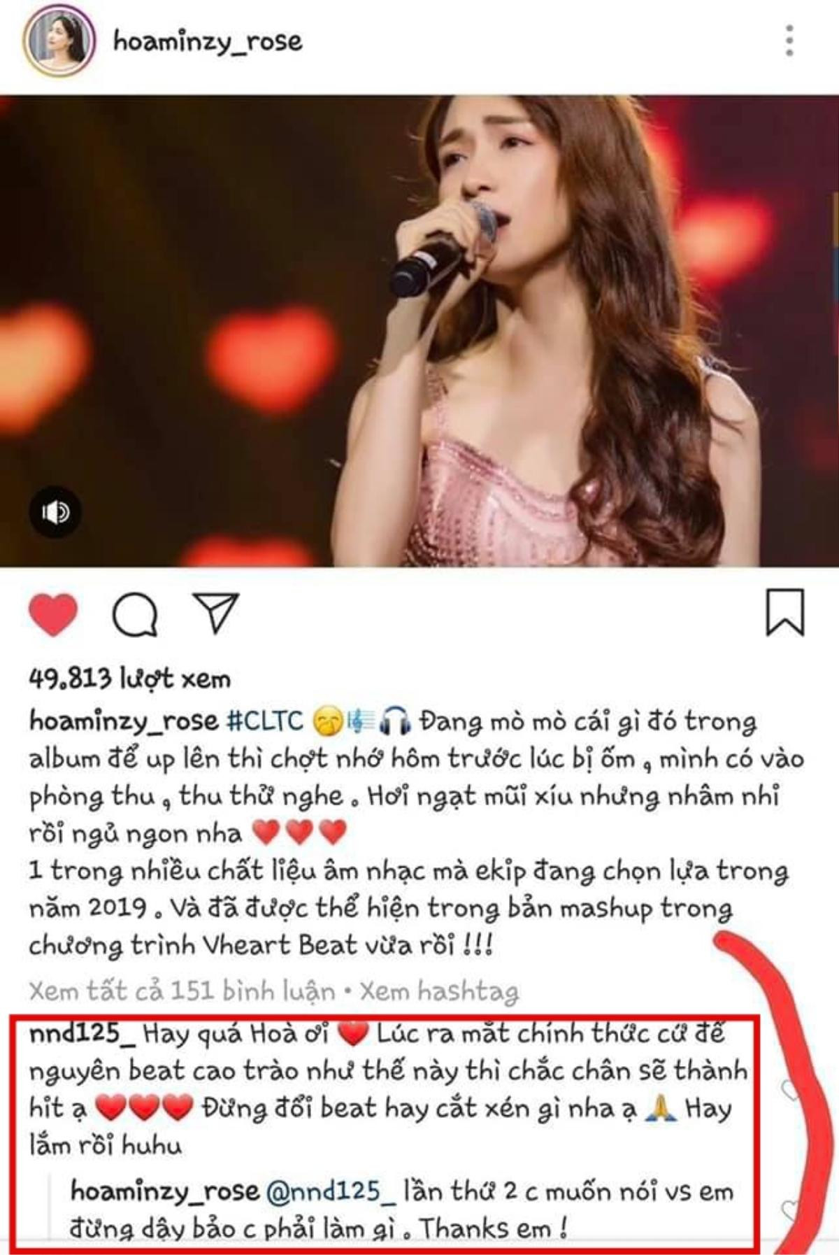 Hoà Minzy tiếp tục khiến netizen bất mãn với bình luận 'mắng mỏ' cực gắt fan hâm mộ Ảnh 1