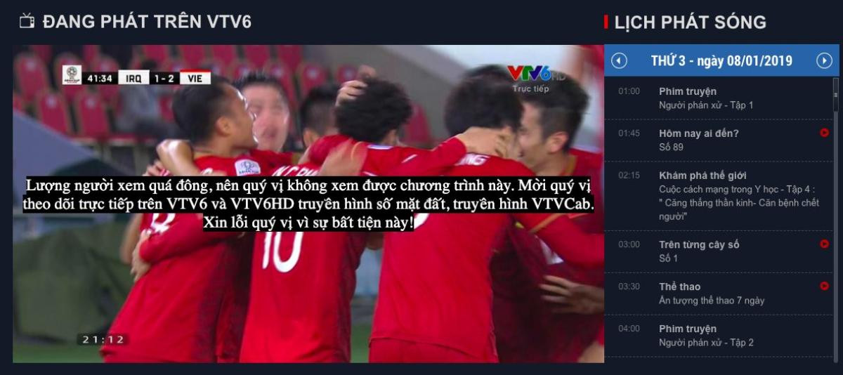 Người hâm mộ đội tuyển Việt Nam than trời vì xem Asian Cup 2019 trên Internet quá lag, giật Ảnh 1