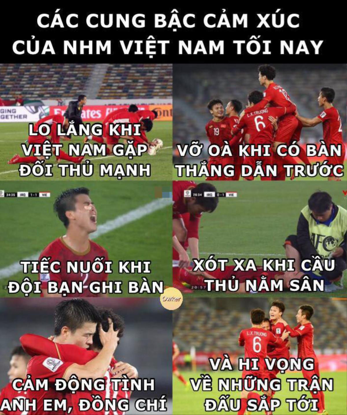 Dù thua Iraq 2-3 nhưng CĐM vẫn nhiệt tình chế ảnh cổ vũ ĐT Việt Nam: Xem xong cười không ngậm nổi miệng Ảnh 7