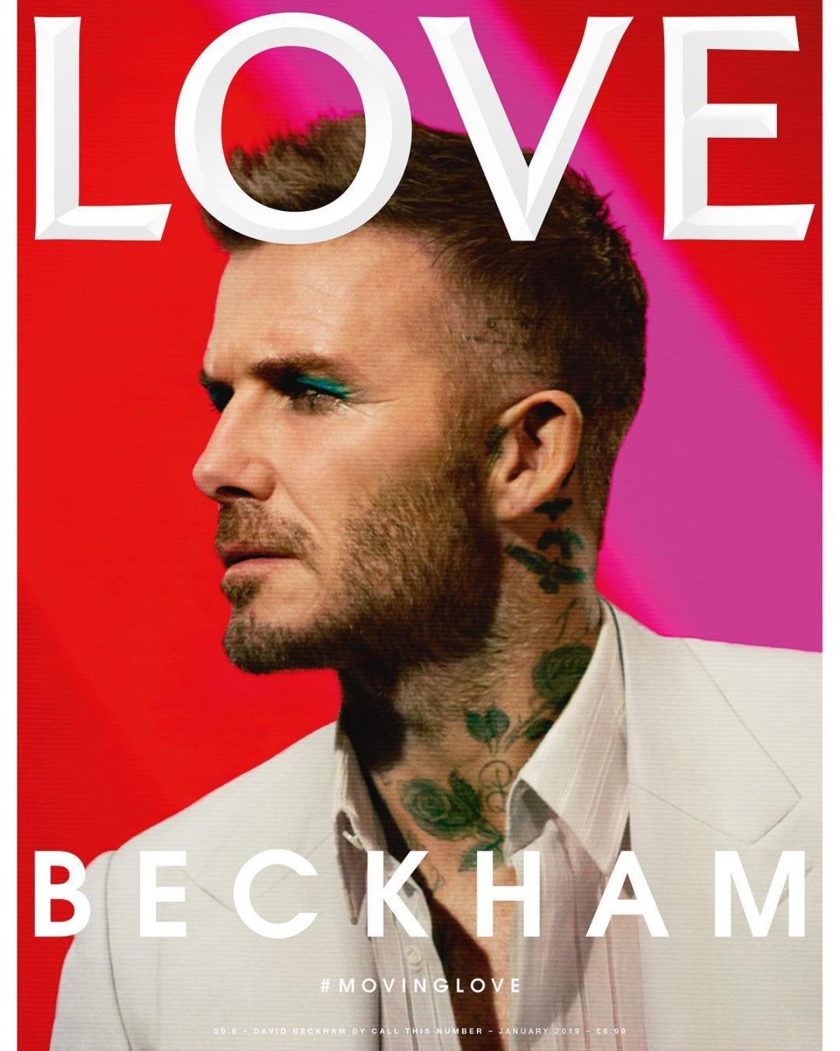 David Beckham 'bắt chước' Kendall Jenner makeup tông xanh neon lạ lẫm Ảnh 1