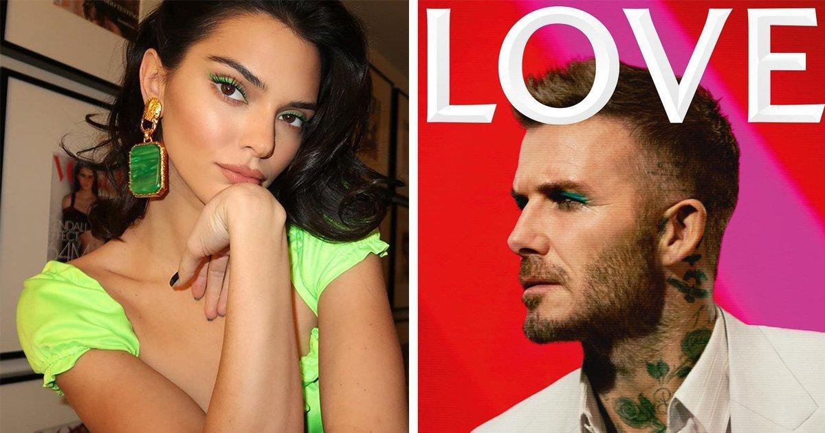 David Beckham 'bắt chước' Kendall Jenner makeup tông xanh neon lạ lẫm Ảnh 2