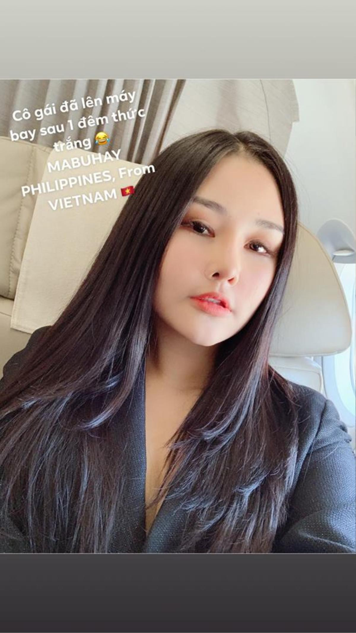 Lê Âu Ngân Anh xuất hiện với gương mặt căng cứng ở sân bay, lên đường thi Miss Intercontinental 2018 Ảnh 4