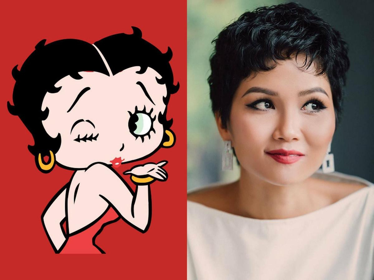 Khoe ảnh tóc xoăn má phính, H'Hen Niê được fan toàn thế giới ví như cô nàng nóng bỏng Betty Boop Ảnh 1