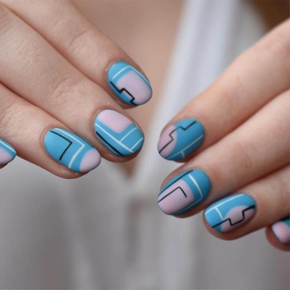 Màu nail 'mặt người' trở thành trend sơn móng năm 2019 Ảnh 6