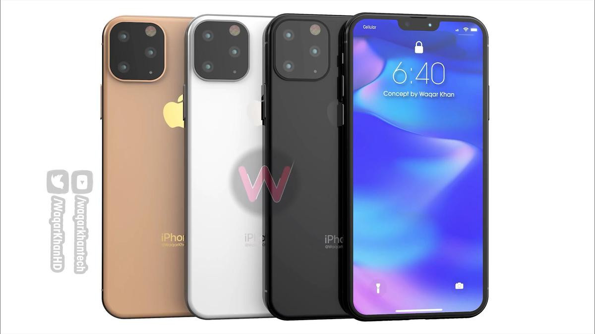 iPhone XI lộ diện rõ nét với cụm 3 camera sau, tai thỏ gọn đáng kể qua concept mới nhất Ảnh 7