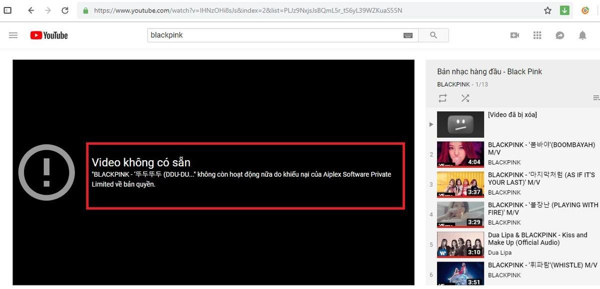 Sốc: MV nửa tỷ views DDU-DU DDU-DU của BlackPink vừa 'không cánh mà bay' khỏi Youtube! Ảnh 2
