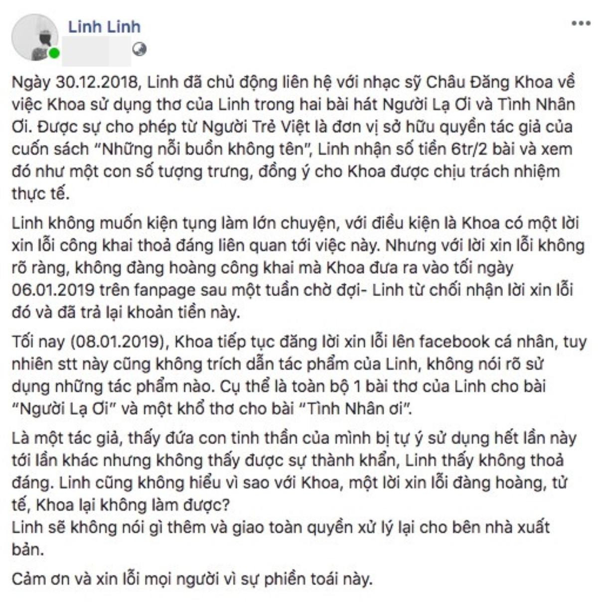 Nhạc sĩ Nguyễn Văn Chung nhắn nhủ Châu Đăng Khoa: ‘Hãy chứng minh với mọi người rằng em cũng có đức’ Ảnh 2