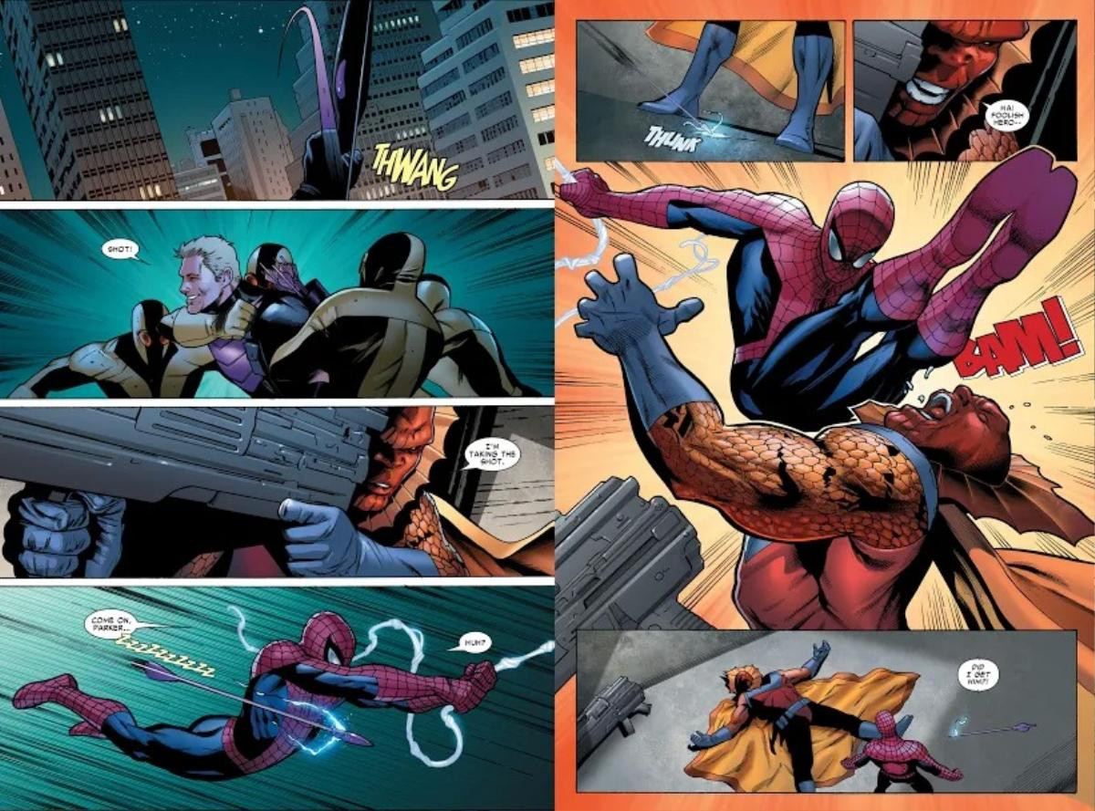 Spidey từng cắm mũi tên vào thân tội phạm để an ủi Hawkeye Ảnh 5