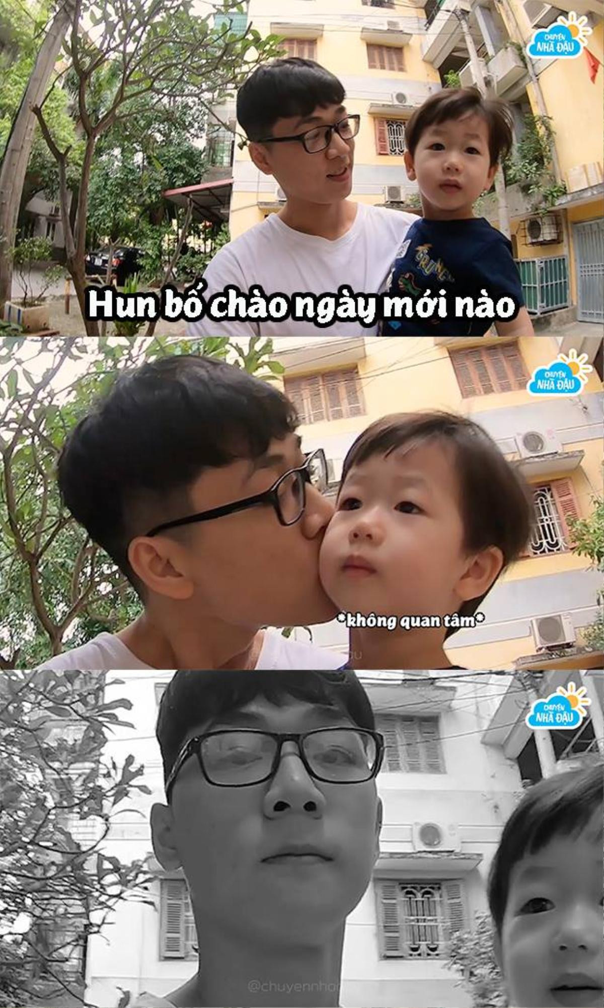 'Cute hột me' như bố con nhà Đậu: Con khóc sưng cả mắt mà Ba Duy còn lầy lội thế này đây Ảnh 6