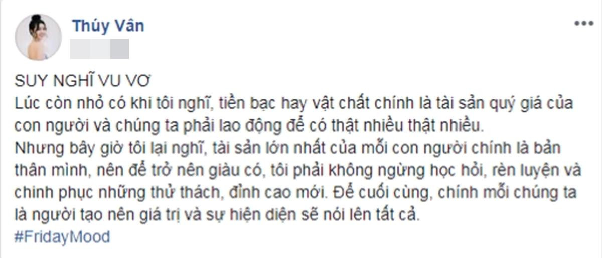 Được fan 'nài nỉ' thi Hoa hậu Hoàn vũ, Thúy Vân 'châm dầu vào lửa': 'Tôi phải chinh phục đỉnh cao mới' Ảnh 4