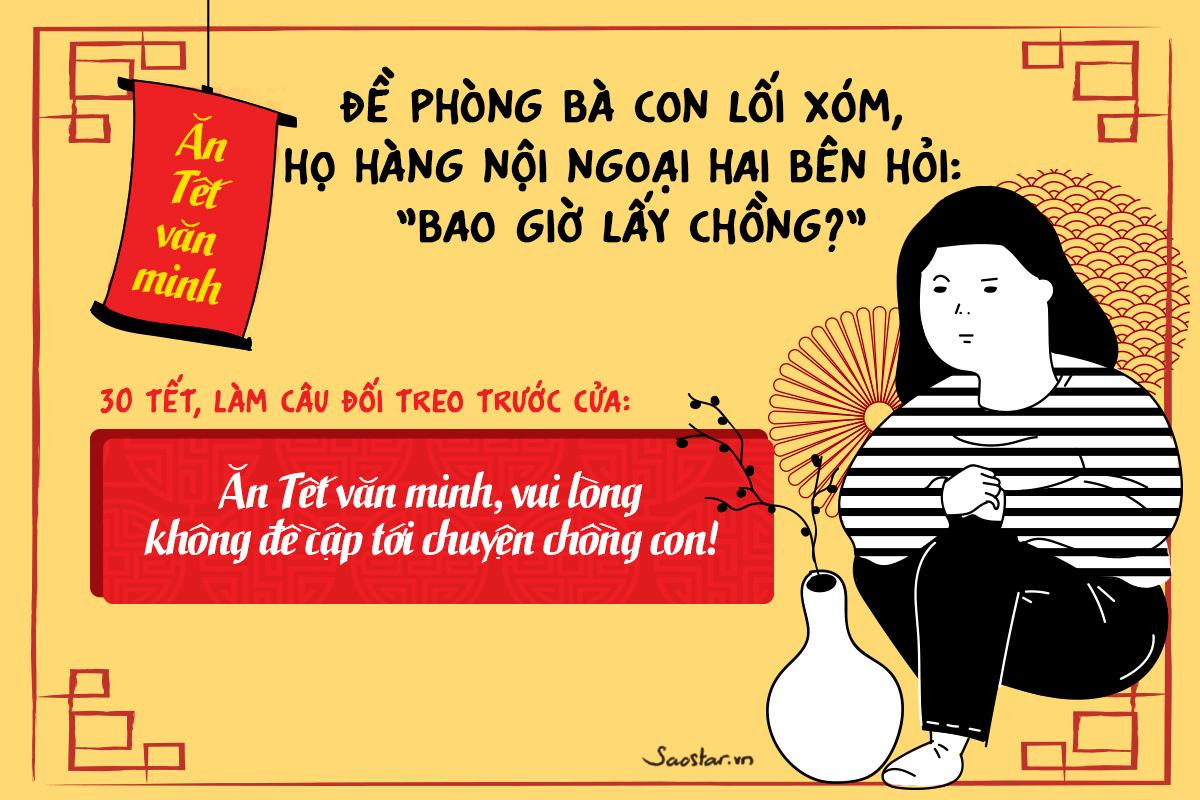 Học ngay những chiêu thức 'bá đạo' này để đối phó với ti tỉ câu hỏi không muốn nghe trong dịp Tết Ảnh 1