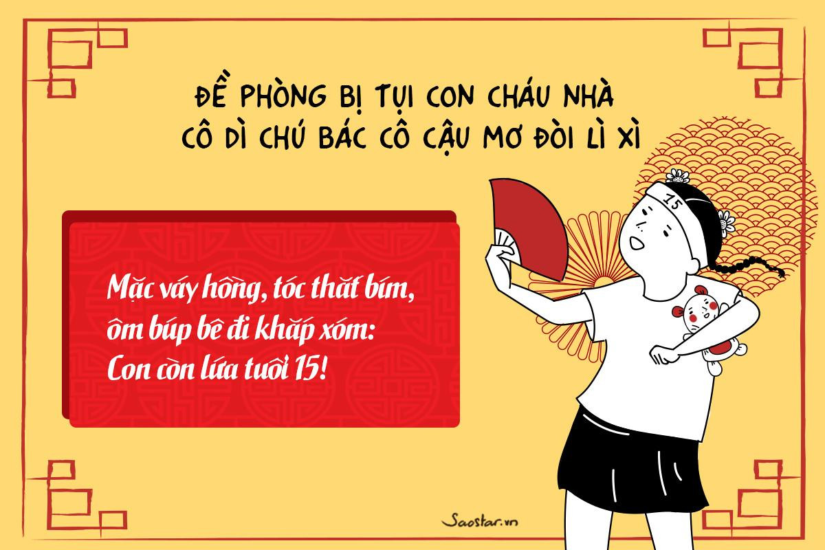 Học ngay những chiêu thức 'bá đạo' này để đối phó với ti tỉ câu hỏi không muốn nghe trong dịp Tết Ảnh 6