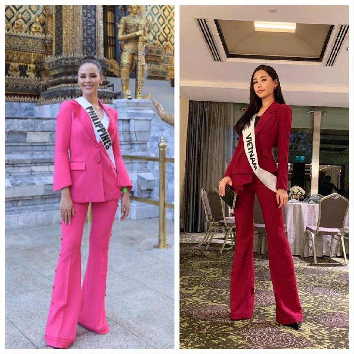 Lê Âu Ngân Anh và H'Hen Niê 'sao chép' style 'huyền thoại' của Hoa hậu Hoàn vũ Catriona Gray Ảnh 4