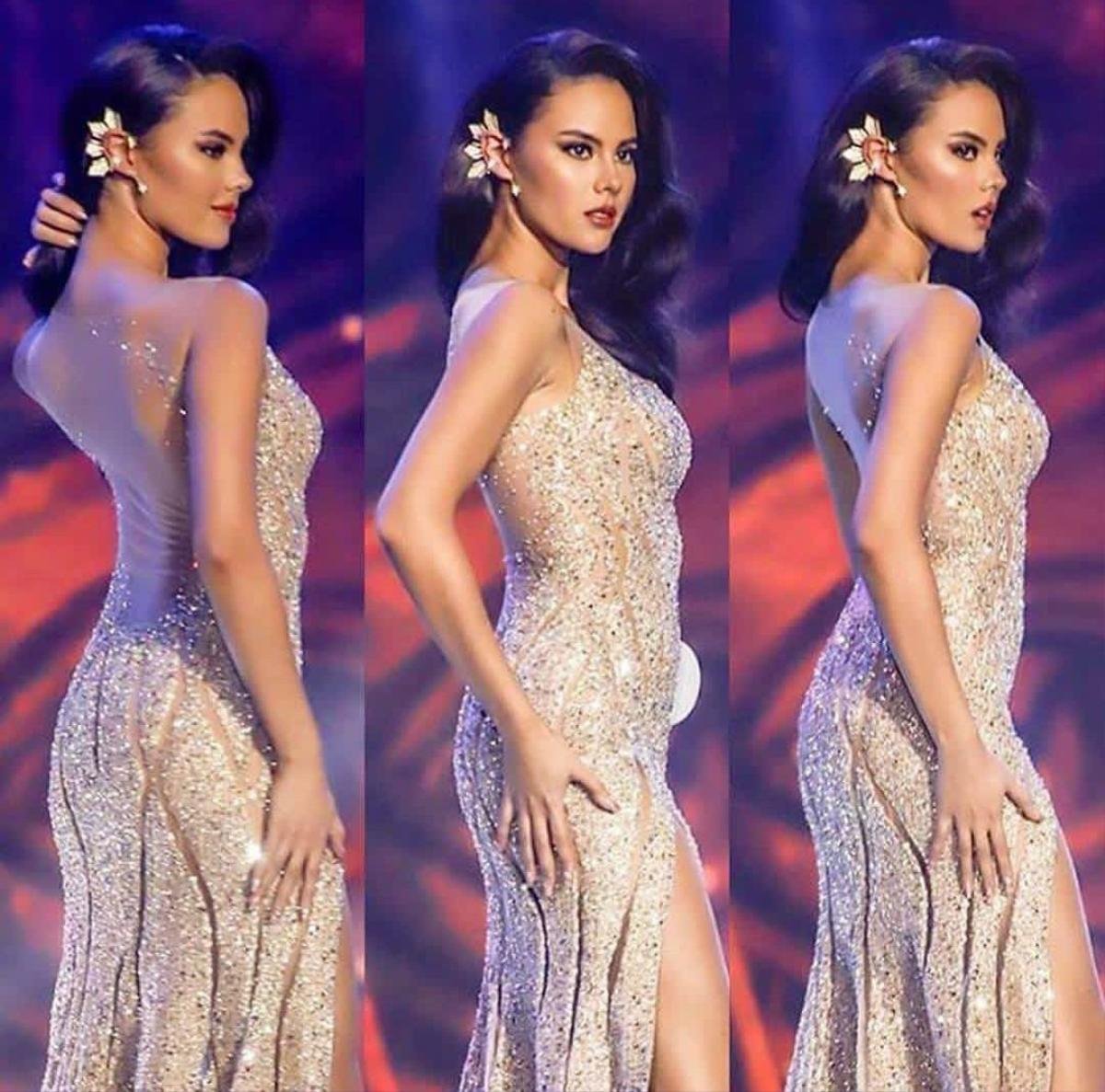 Lê Âu Ngân Anh và H'Hen Niê 'sao chép' style 'huyền thoại' của Hoa hậu Hoàn vũ Catriona Gray Ảnh 7