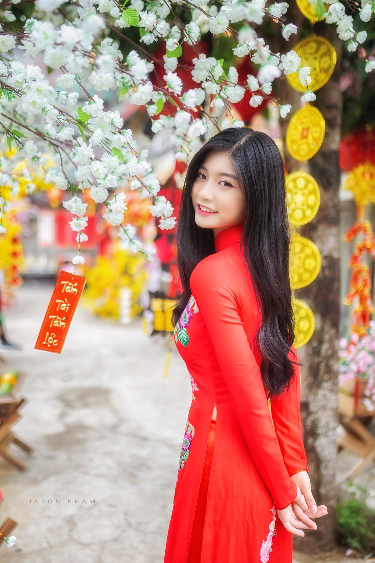 Đã mât ngắm Miss Teen Nam Phương diện áo dài cực xinh đón Xuân mới Ảnh 5