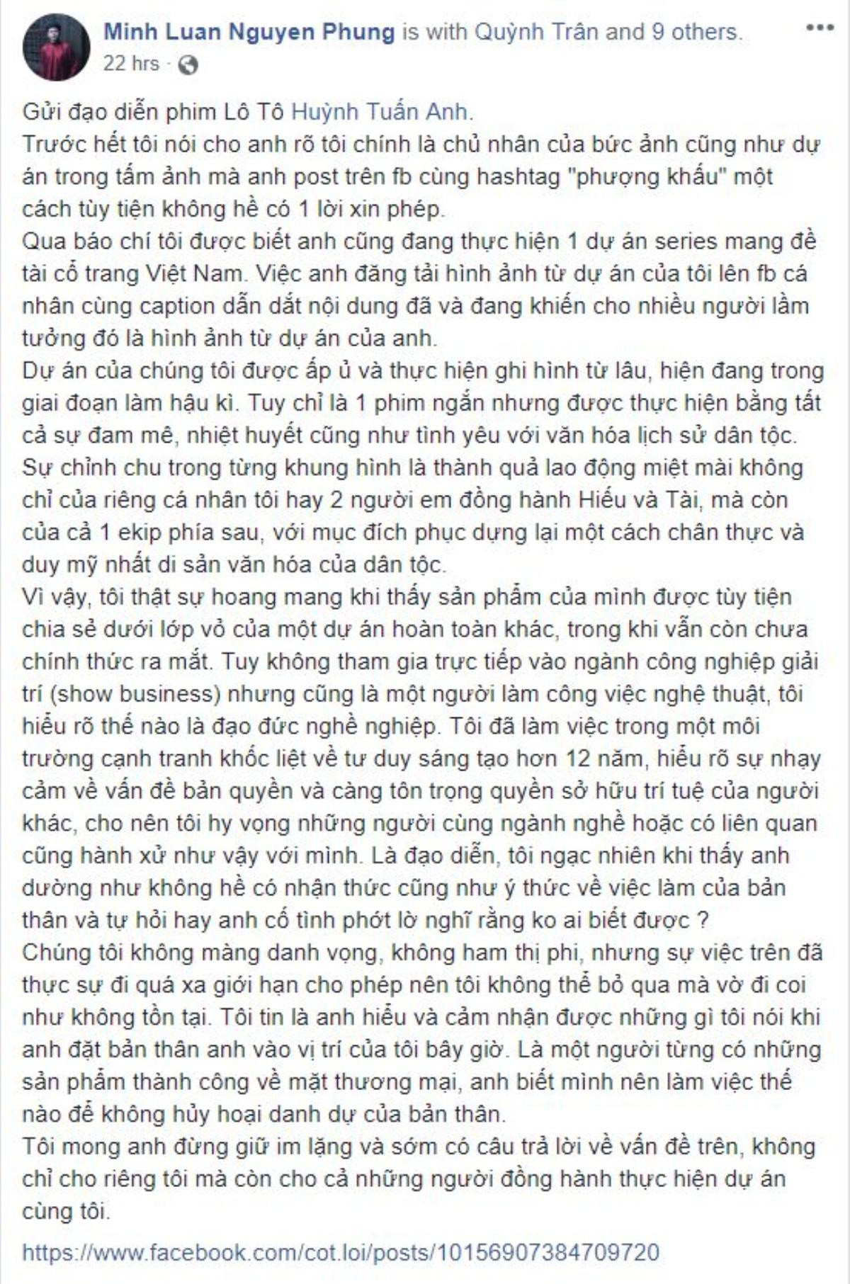 Sau scandal sử dụng hình trái phép, NSX phim 'Phượng khấu' gây tranh cãi vì thái độ 'vừa ăn cắp vừa la làng', xem thường ekip khác Ảnh 2