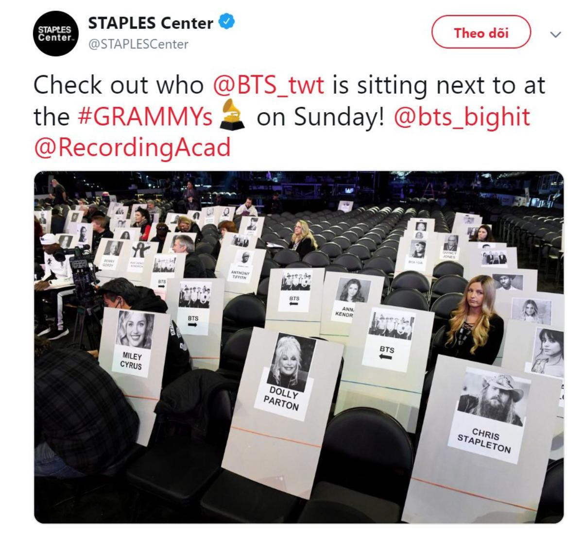 Grammy 2019: BTS sẽ ngồi hàng ghế khách mời cùng với những ngôi sao US-UK nào? Ảnh 1