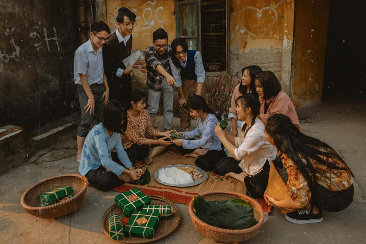 Đón Tết 'chất như nước cất' với bộ ảnh kỷ yếu phong cách Tết xưa đong đầy cả núi kỉ niệm Ảnh 5