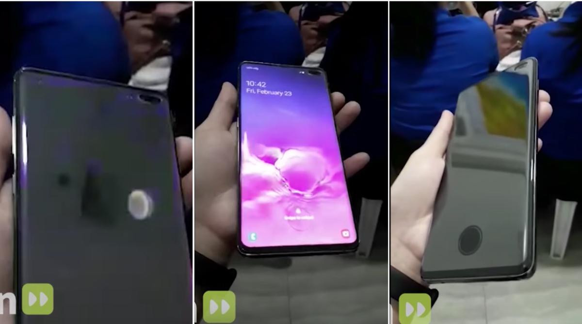 Rò rỉ video trên tay Galaxy S10+ với cụm camera kép 'đục lỗ' và cảm biến vân tay siêu âm trong màn hình Ảnh 1