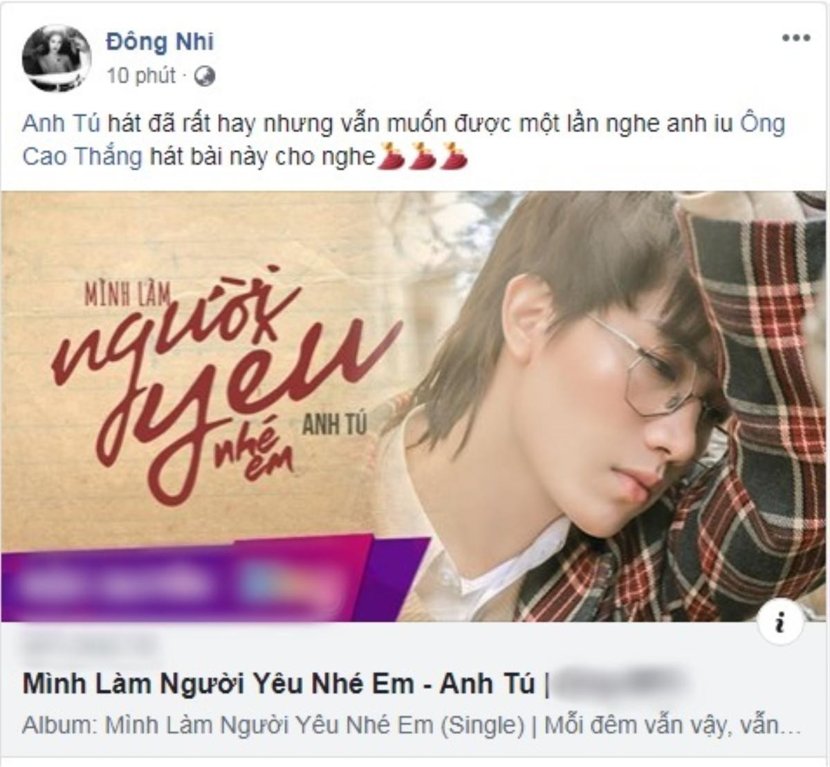 Đông Nhi muốn nghe bài mới của Anh Tú (The Voice) nhưng… phải là người khác hát! Ảnh 1