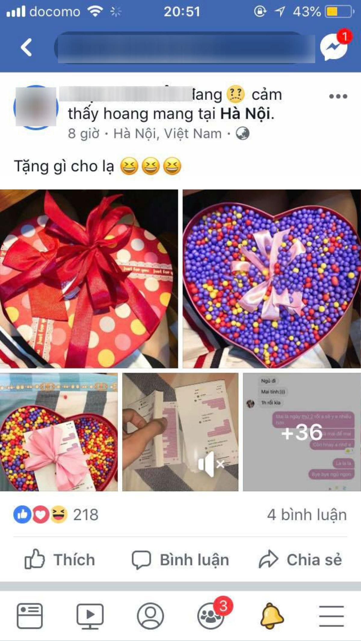 Chàng trai ‘chơi lớn’ in toàn bộ tin nhắn từ lúc quen đến khi yêu nhau làm quà Valentine cho bạn gái Ảnh 1