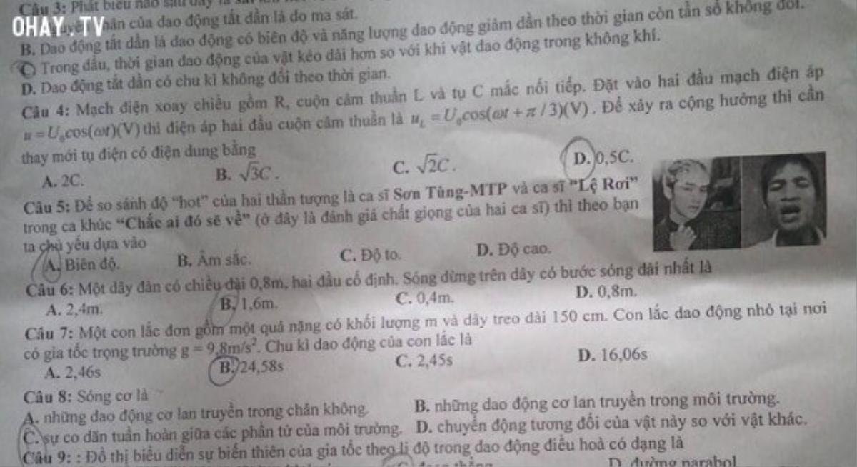 'Điểm mặt' những lần Sao Việt bất ngờ 'lạc trôi' vào các đề thi tuyển: Không ai giống ai! Ảnh 3