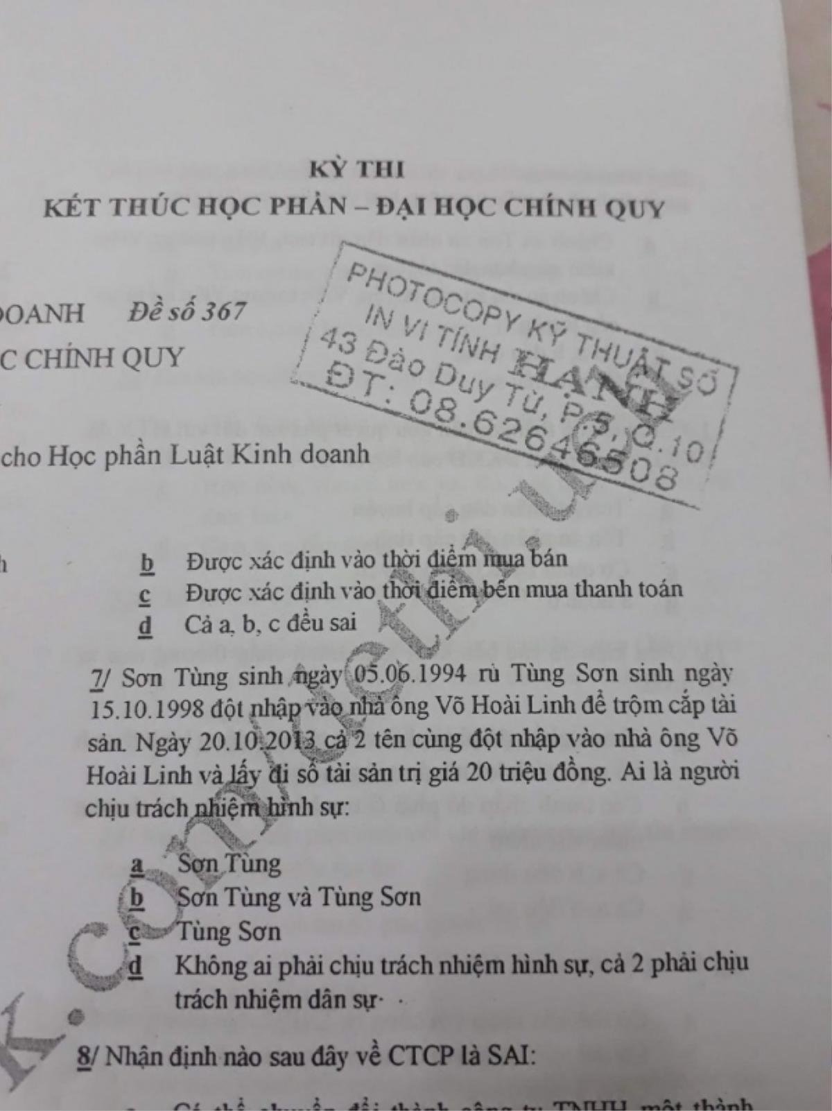 'Điểm mặt' những lần Sao Việt bất ngờ 'lạc trôi' vào các đề thi tuyển: Không ai giống ai! Ảnh 2