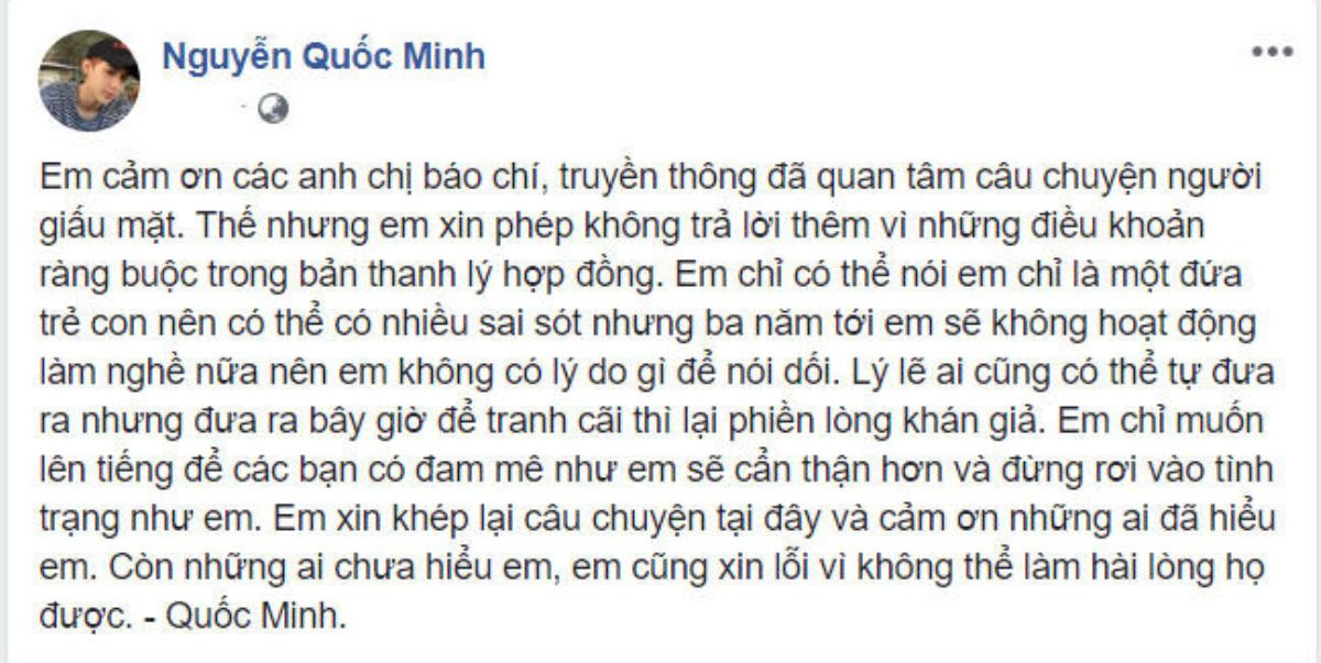 Khẳng định mình nói thật, Minkook bị cấm làm nghề 3 năm vì 'thầy cũ' Tăng Nhật Tuệ Ảnh 2