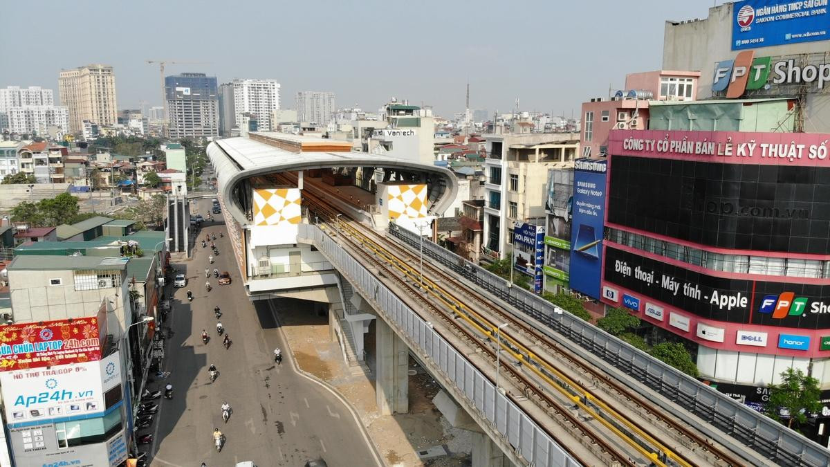 Cận cảnh đường sắt Cát Linh - Hà Đông trước khi đưa vào khai thác thương mại trong tháng 4/2019 Ảnh 2