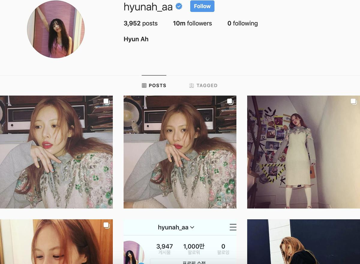 Tẩm ngẩm tầm ngầm, HyunA chính thức đạt được lượng follow khủng trên Instagram Ảnh 2