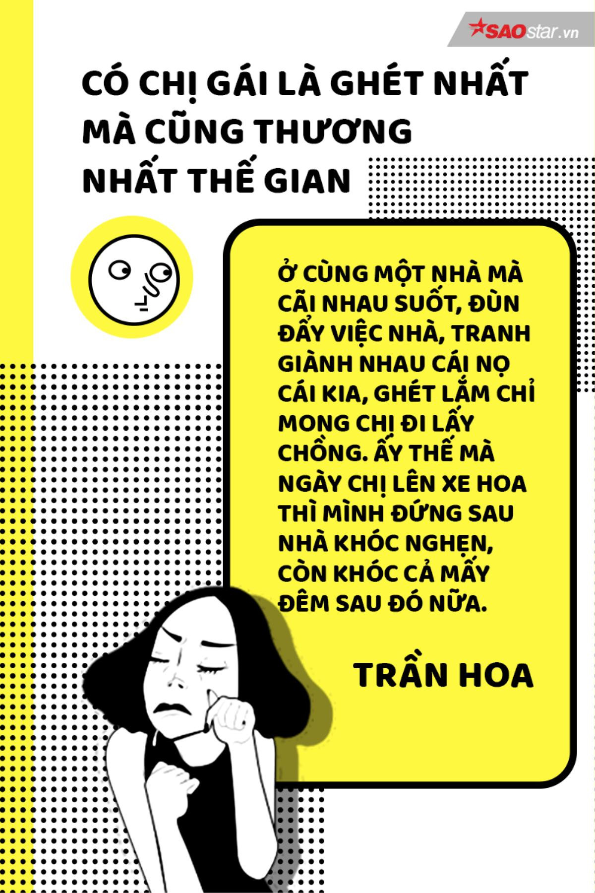 Loạt chia sẻ hài hước mang tên: 'Có chị gái là ghét nhất mà cũng thương nhất thế gian' Ảnh 1