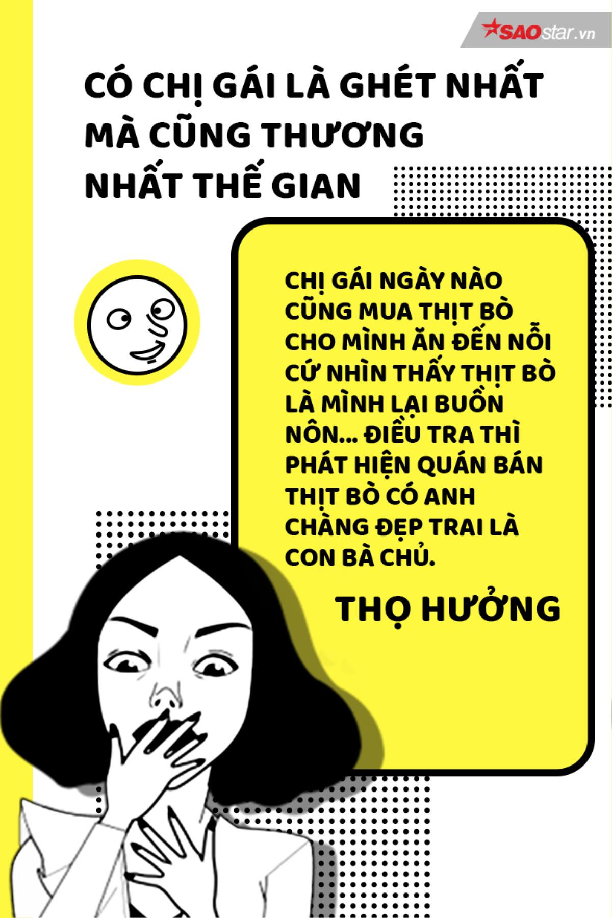 Loạt chia sẻ hài hước mang tên: 'Có chị gái là ghét nhất mà cũng thương nhất thế gian' Ảnh 5