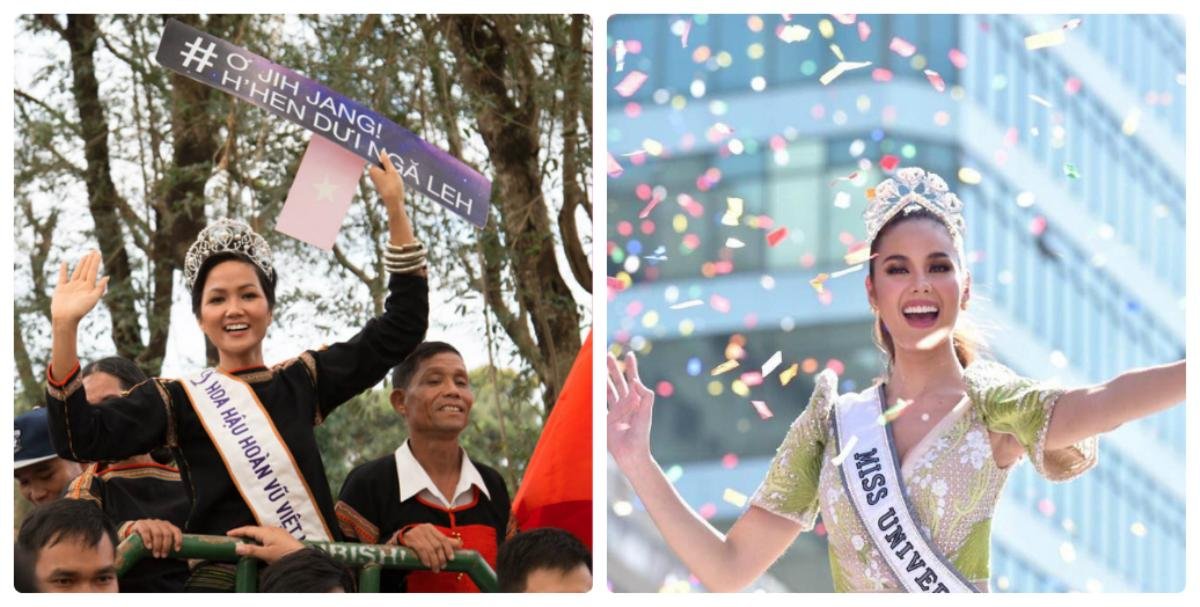 Cùng là những 'hoa hậu đẹp nhất' nhưng H'Hen Niê và Catriona Gray lại 'Homecoming' khác nhau thế này Ảnh 1