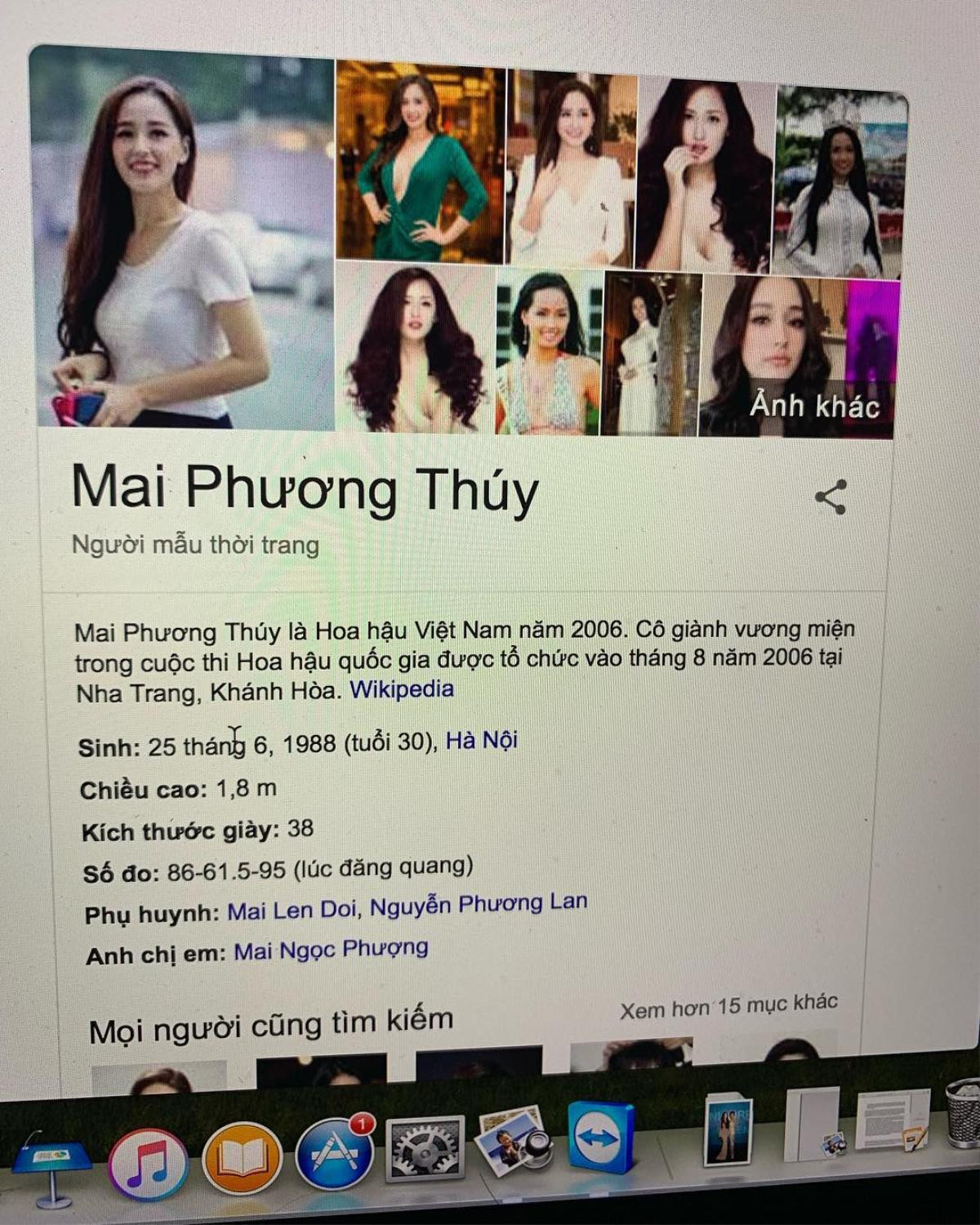 Mai Phương Thuý ‘nhờ vả’ mọi người sửa lại profile trên Wikipedia Ảnh 2