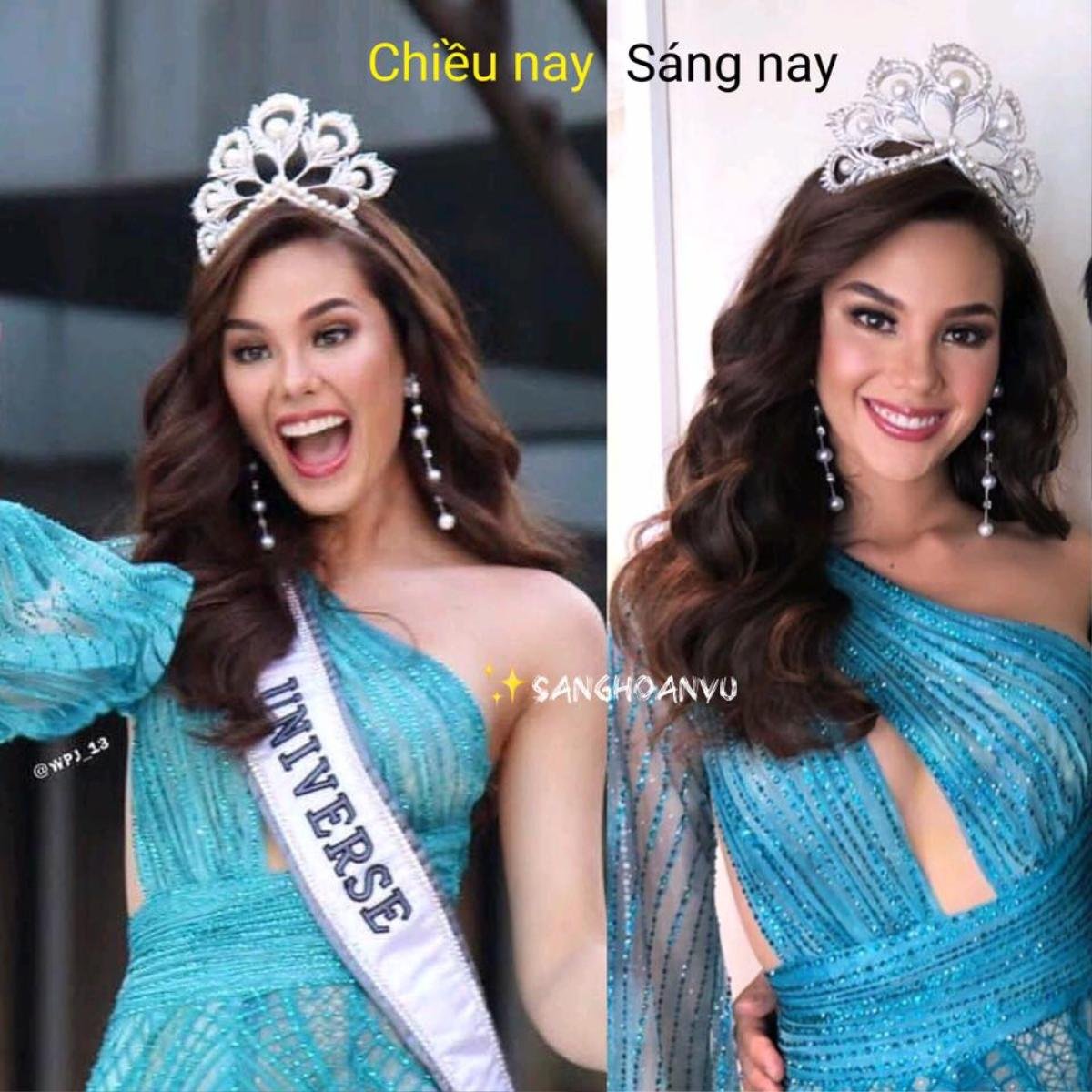 CLIP: Sự cố hi hữu - Vương miện Miss Universe của Catriona bị rơi mất một phần tại buổi diễu hành Ảnh 8