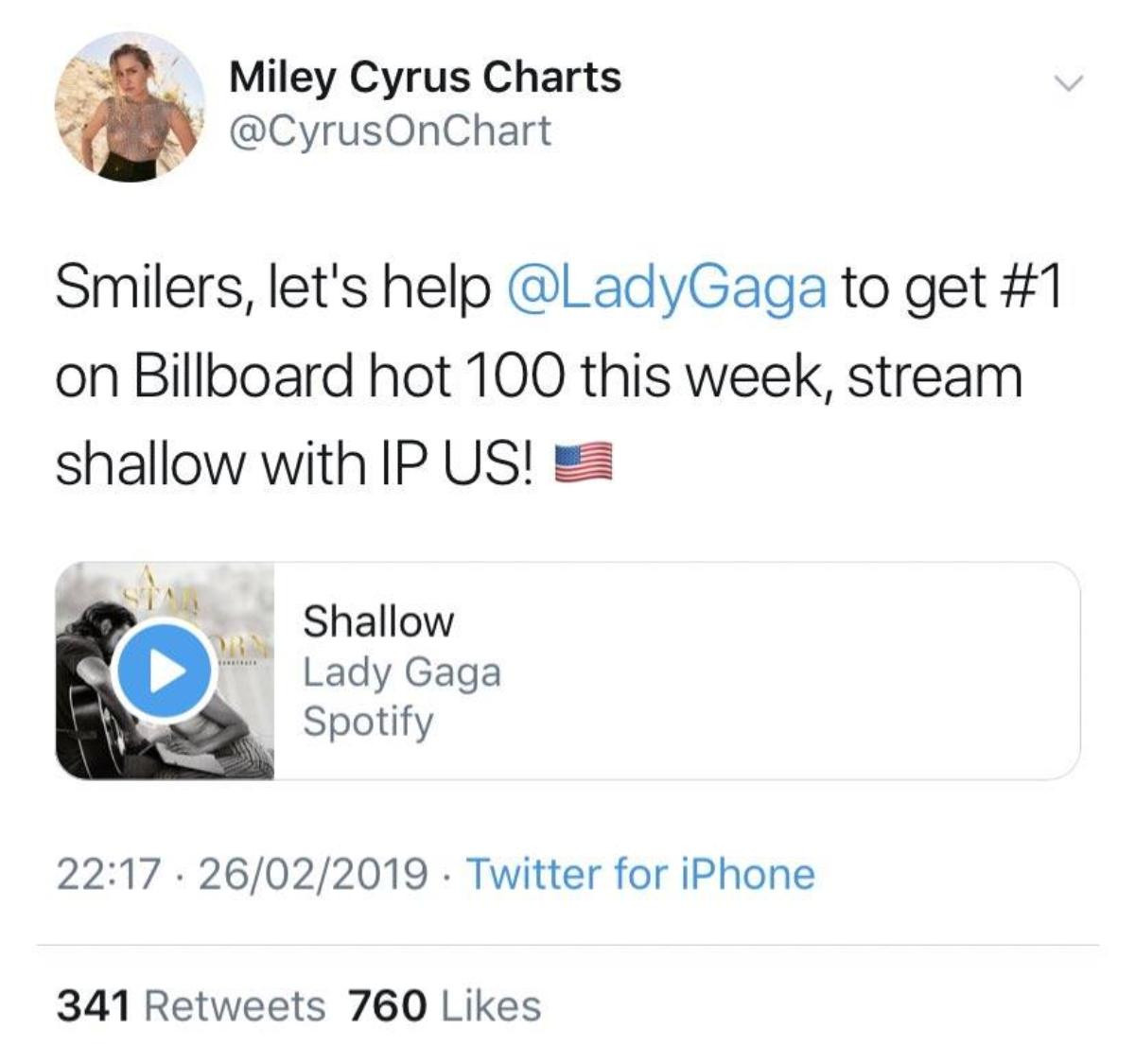 Lady Gaga - Ariana Grande cùng cuộc 'tử chiến' giành #1 Billboard Hot 100: 'Shallow' hay '7 Rings' sẽ lên ngôi Quán quân? Ảnh 5