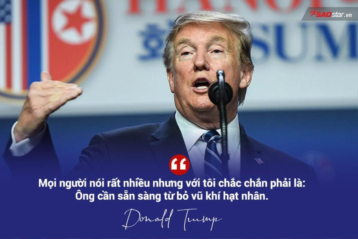 Những phát ngôn ấn tượng của Tổng thống Trump tại thượng đỉnh Mỹ-Triều Ảnh 8