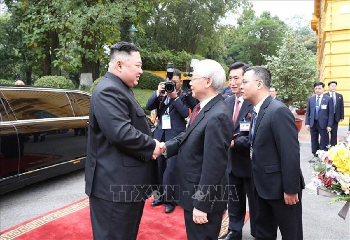 Lễ đón Chủ tịch Triều Tiên Kim Jong-un thăm hữu nghị chính thức Việt Nam Ảnh 1