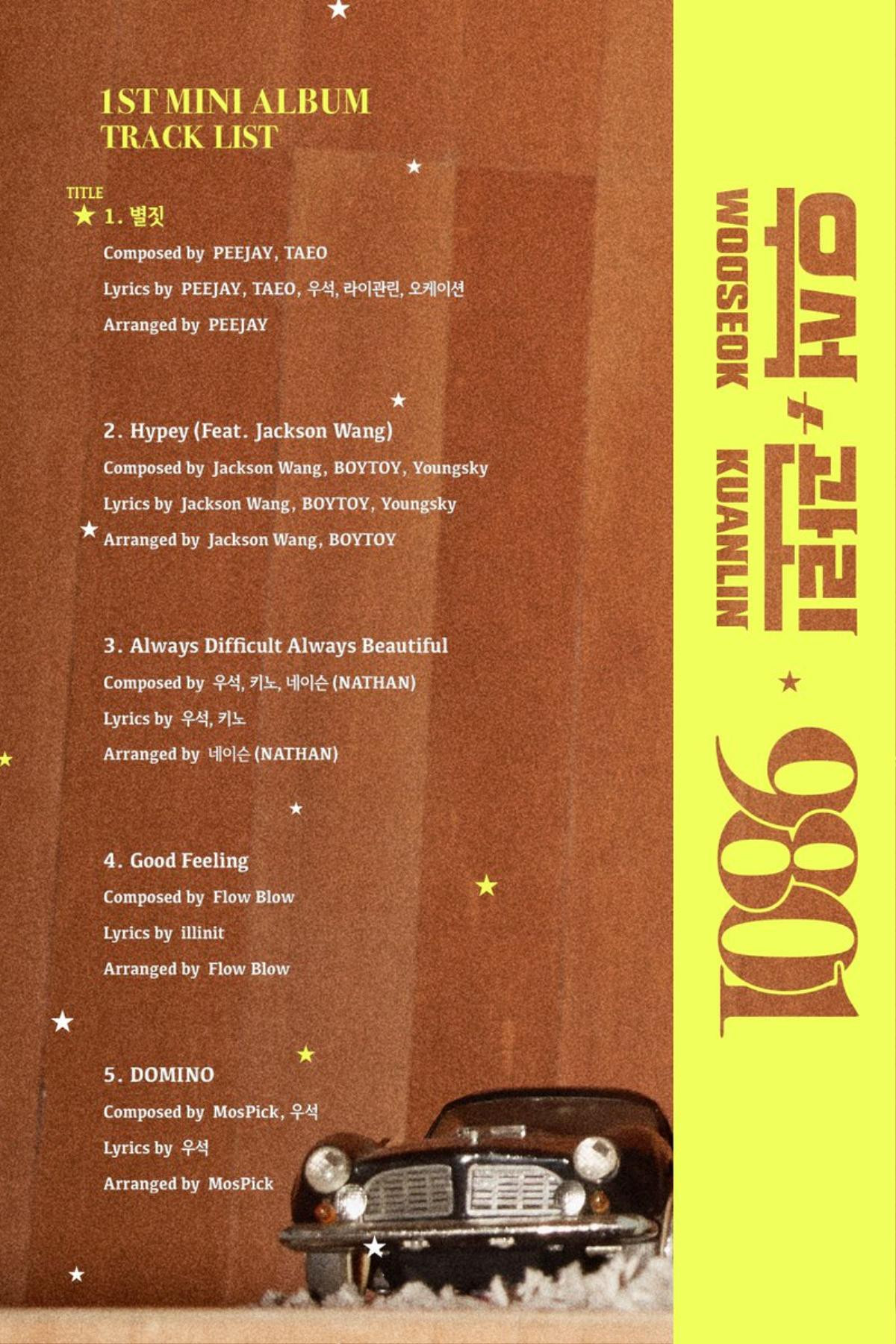 Tracklist album mới của nhóm nhỏ có Lai Kuanlin hé lộ: Bất ngờ có trai đẹp GOT7 Ảnh 1