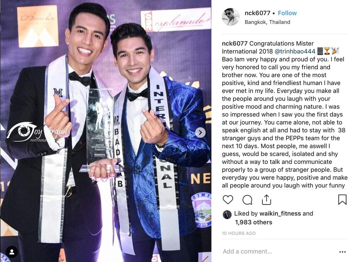 Loạt nam vương 'tố cáo' Mister International bán giải, quấy rối tình dục, Trịnh Bảo bị lôi vào vòng nghi vấn? Ảnh 2