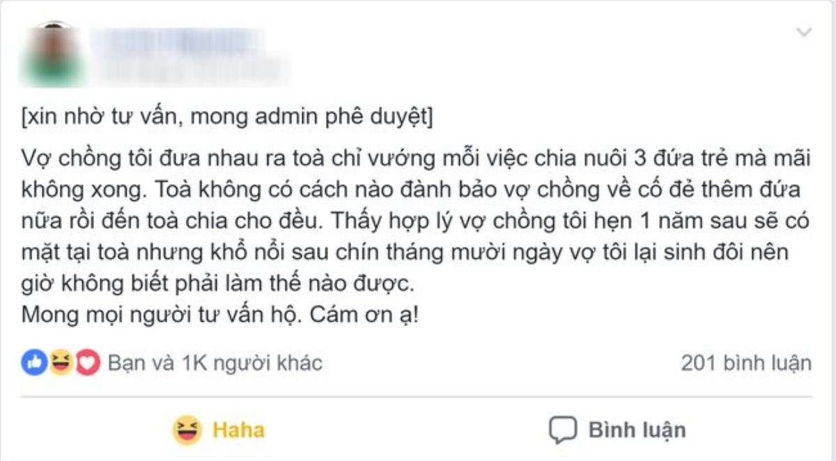 Vụ ly hôn hy hữu nhất hệ mặt trời: Ra tòa nhưng khó chia con, vợ chồng rủ nhau về nhà… đẻ tiếp Ảnh 1