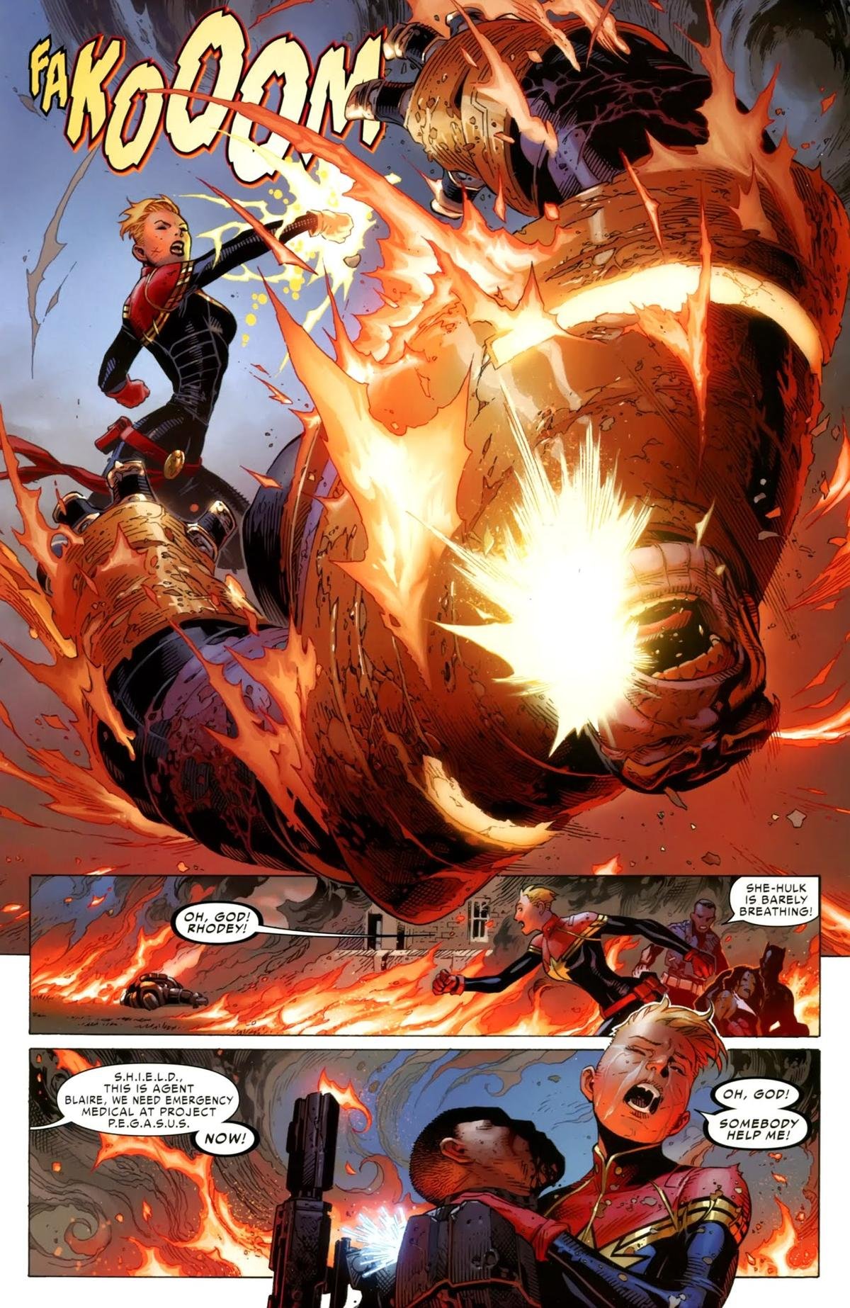 Trong comics, liệu Captain Marvel có đủ khả năng hạ gục được Thanos không? Ảnh 2